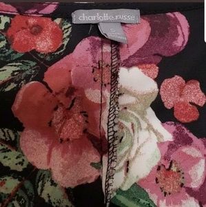 Charlotte Russe Tops - Charolette Russe Womens Crop Top Floral Bell Sleev Charlotte Russe Tops - Charolette Russe Womens Crop Top Floral Bell Sleev